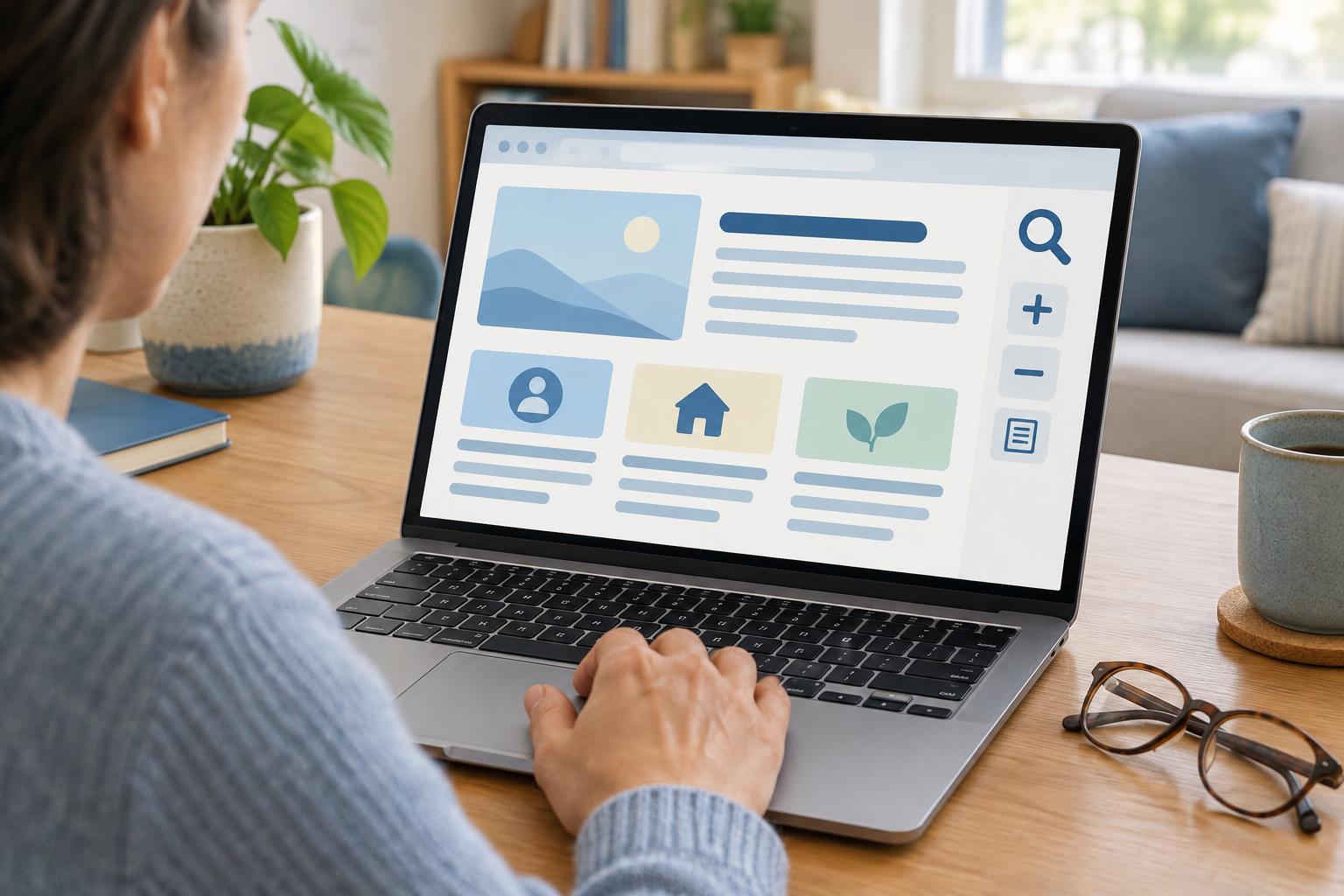 Make Service Websites Easier to Read with Zoom, Text Size, and Reading Modes
